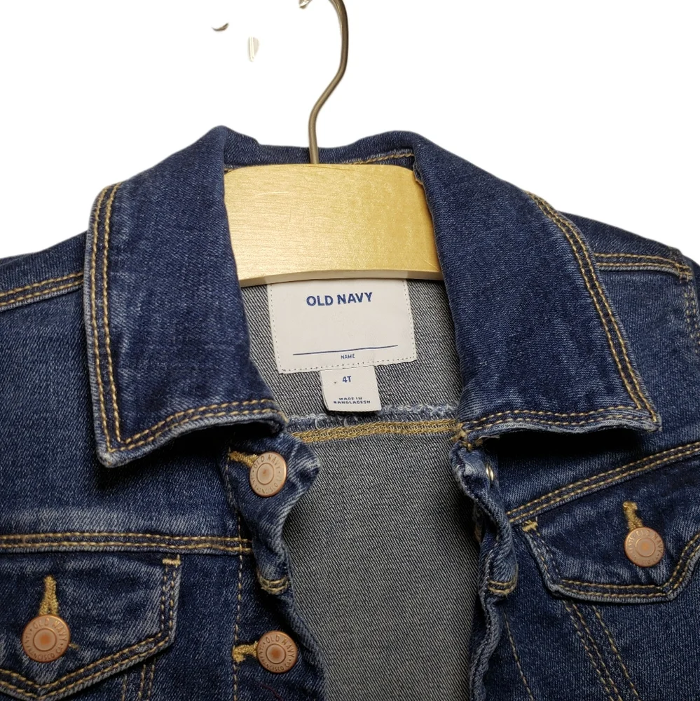 Old Navy 4T Stretchy Blue Denim Jean Jacket